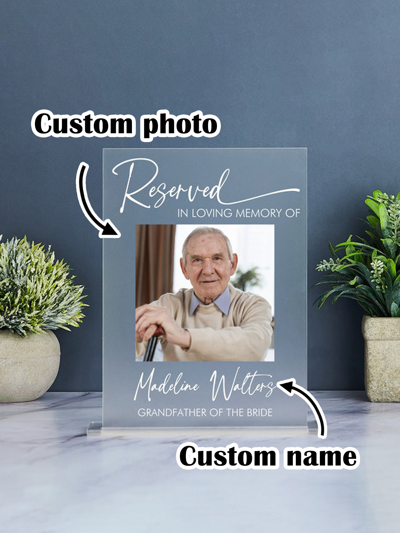 Commemorative Plaque, Personalized Acrylic Commemorative Plaque